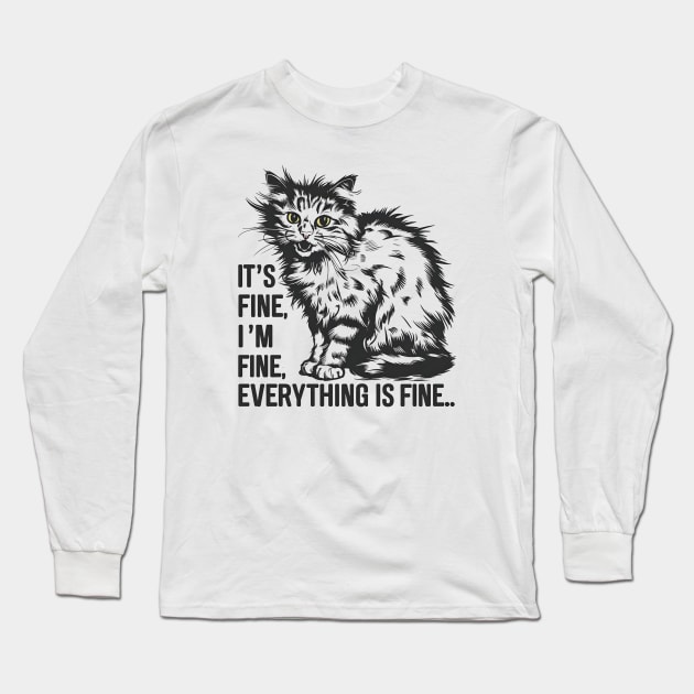 Bill The Cat Long Sleeve T-Shirt by Inktopolis